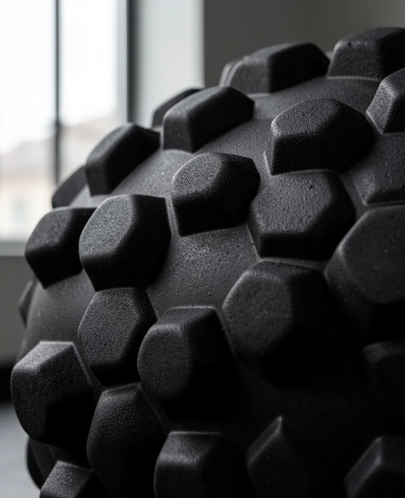Premium foam roller macro detail